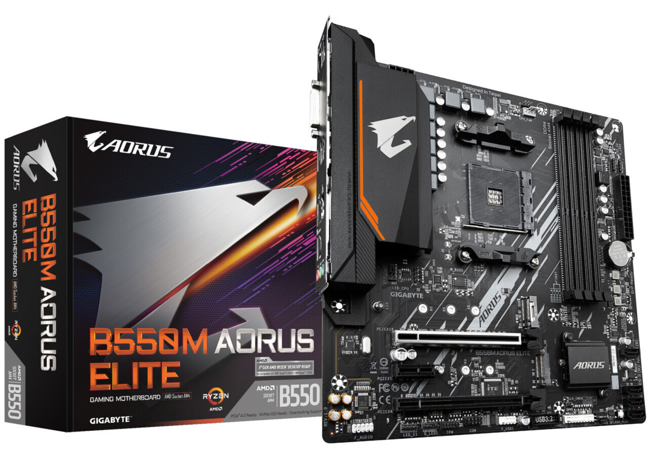 Gigabyte B550M Aorus Elite AX Wi-Fi Motherboard Micro ATX με AMD AM4 Socket