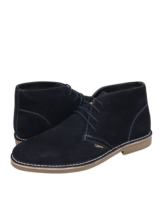 Suede Albastru marin Ghete barbati