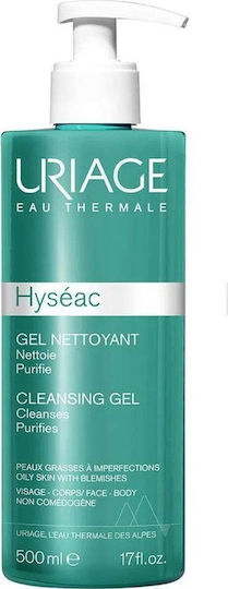 Uriage Hyseac Gel zur Gesichtsreinigung zur Kontrolle der Fettigkeit 500ml