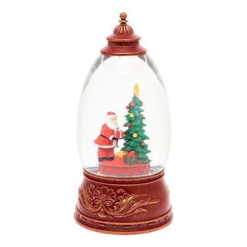 Christmas Snowball Illuminated with Santa Claus 11x11x11cm