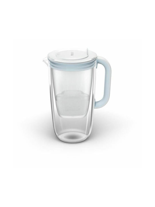 Brita Maxtra Glass Serving Jug Light Blue with Filter 2500ml