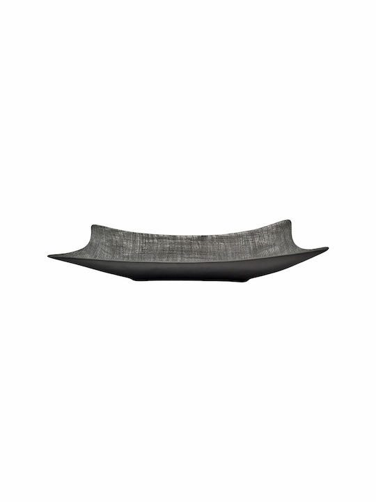Ankor Ceramic Decorative Platter Gray 36x19x7.4cm