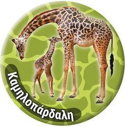 Round Magnet Animals 8 Giraffe