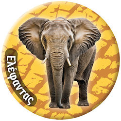 Round Magnet Animals 7 Elephant