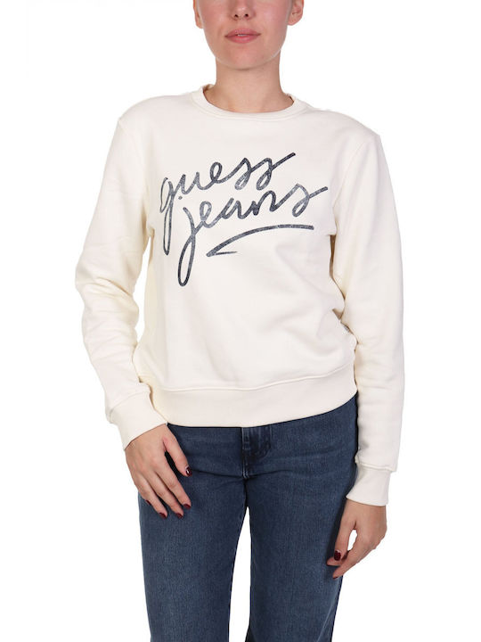 Guess Women's Sweatshirt Ecru