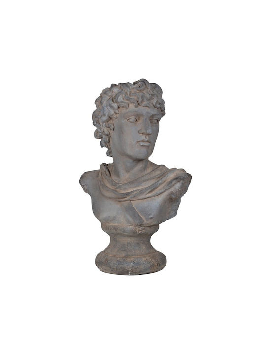 Artekko Zement Dekorativer Grauer Büste Magnesium 50x32x78 cm
