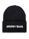Beanie Männer Beanie Gestrickt in Schwarz Farbe