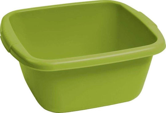 Square Bowl 14l Green