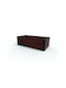 Maple Trough Rectangular Flower Bed 106x52x32cm Brown