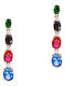 Luxenter Earrings made of Silver Gold Plated with Stones