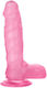 Toyz4lovers Realistisches Dildo mit Hoden und Saugnapf Rosa 24cm