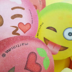 Bath Sponge Fruit Emojis Assorted
