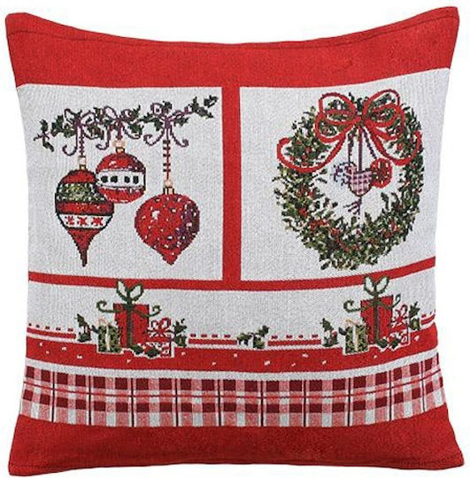 Fylliana Weihnachtsdekoratives Kissen Platz Rot 44x44cm