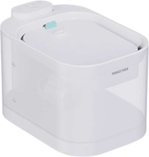 Pawgether Pawgether Автоматичен Поилка / Фонтан от ABS пластмаса за Куче & Котка 2x 2.5lt в Бял Цвят