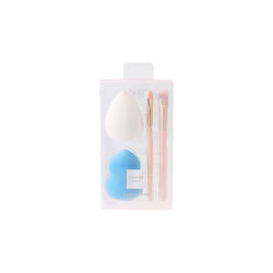 Beauty Salon Beauty Blender Puderquasten Set 2 Stück & 2 Pinsel
