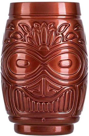 Uniglass Fiji Set Brillen Cocktail Tiki Glas Kupfer 6Stücke
