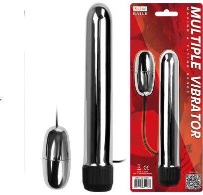 Baile Κλασικός Δονητής 17cm Ασημί
