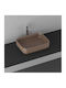 Isvea Επικαθήμενος Νιπτήρας Πορσελάνης 50x36cm Taupe