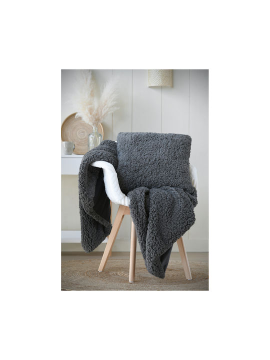 S-f Dudley Fleece Blanket Sofa 130x150cm Souris