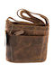Leder Damentasche Schultertasche Braun