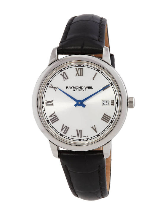 Raymond Weil Toccata Γυναικείο Ρολόι 34mm Μπαταρίας με Μαύρο Δερμάτινο Λουράκι