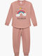 Minerva Детска пижама Зимна Pink Dusty RAINBOW BEARS
