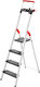 Household Ladder L100 Topline Aluminum 4 Steps