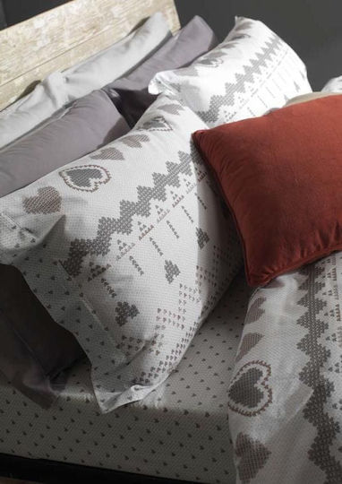 Amo La Casa Duvet Cover Set Single with Pillowcase 150x200 White
