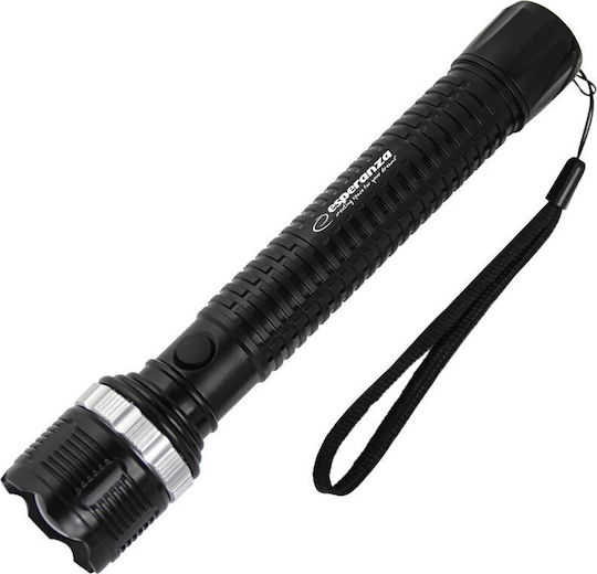 Esperanza Flashlight LED with Maximum Brightness 100lm Black