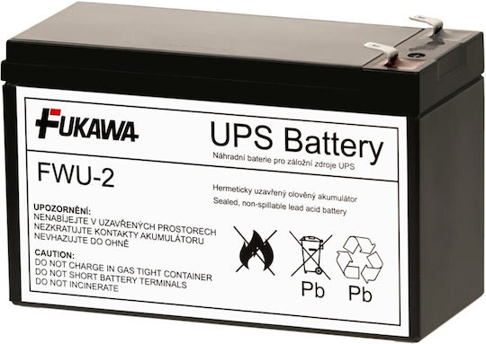 Fukawa Lead-acid Battery Fwu2 Apc Ups Replacement Battery Rbc2 12v 7.2ah Lifespan 5 Years