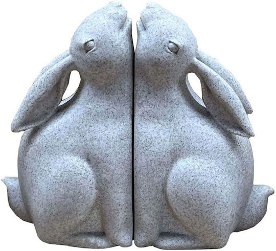 Bookend in Beige Color 2pcs 9x18x21.5cm