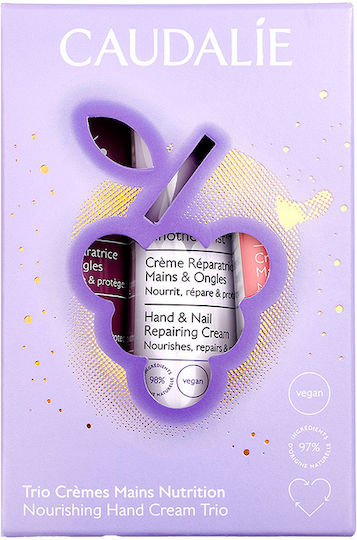 Caudalie Hand Cream Trio Hautpflegeset für Feuchtigkeitsspendend 3Stück