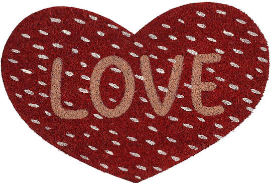 Edelman Doormat From Coconut Tree Burgundy 60x60cm Burgundy