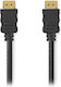 Nedis високоскоростен HDMI 1.4 кабел с Ethernet 4K@30Hz позлатени HDMI-HDMI конектори черен насипен 7.5м