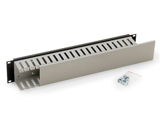 19'' Patch Panel 1u Single-sided Plastic Rail Gray Ral7035