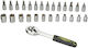 Hr Set 27 Pieces Cr-v 1/4"