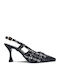 Pumps mit Riemchen Schwarz