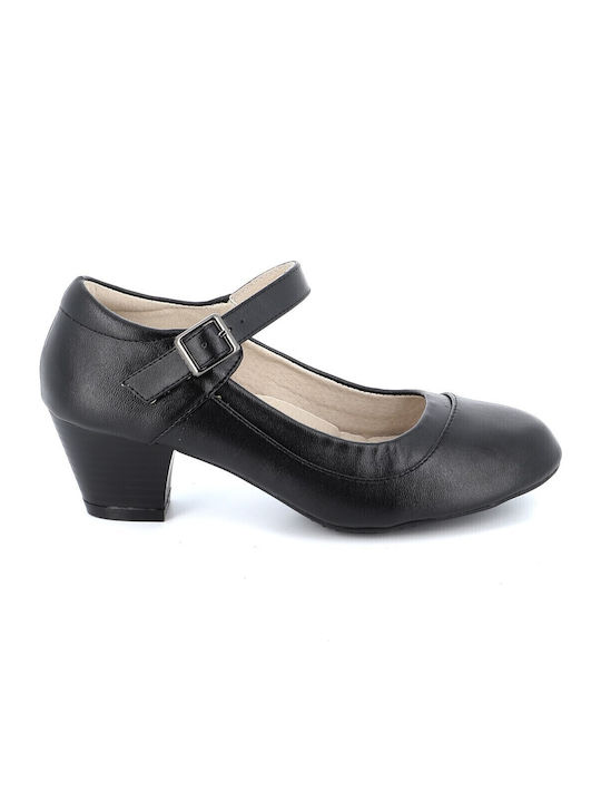Pumps mit Riemchen Schwarz