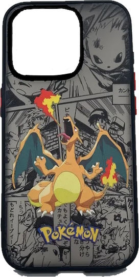 Pokemon Charizard Umschlag Rückseite Kunststoff Schwarz (iPhone 15 Pro Max)