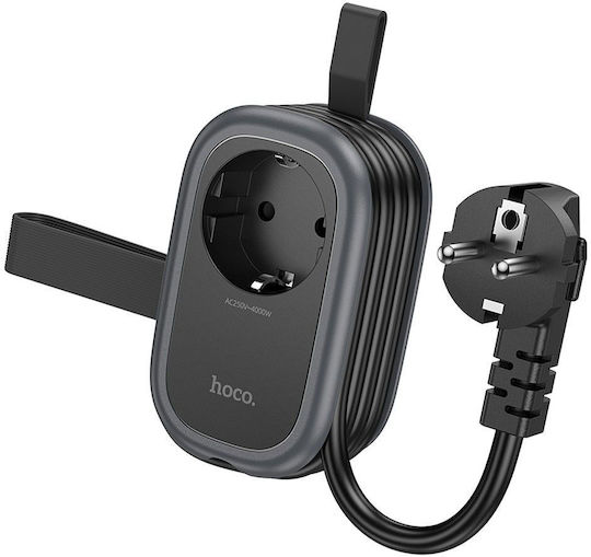Hoco Monoprice mit 2 USB-A 1 USB-C und 1,1 m Kabel Frankreich (Typ E)