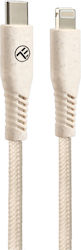 Tellur Green Data Cable Type-c To Lightning 2.4a Pd20w 1m Nylon Cream