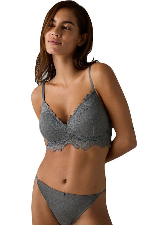 Bra with Light Padding without Underwire Gray