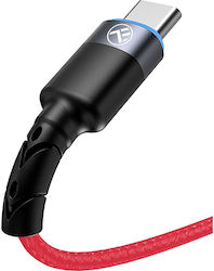 Tellur Data Cable Usb To Type-c Led Light 3a 1.2m Red