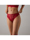 Damen Brasilien mit Spitze Rot