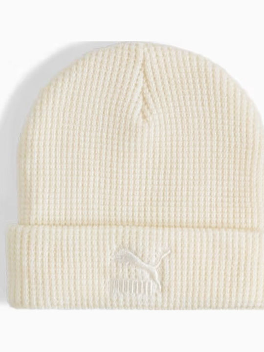 Beanie Γυναικείος Σκούφος Πλεκτός σε Εκρού χρώμα