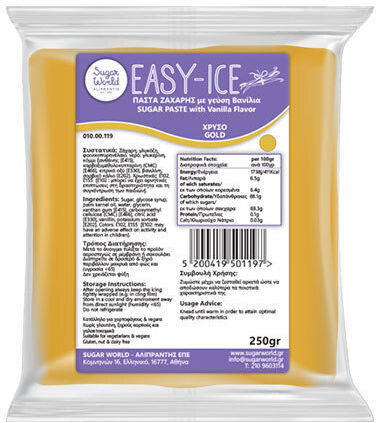 Fondant Icing 250gr Gold