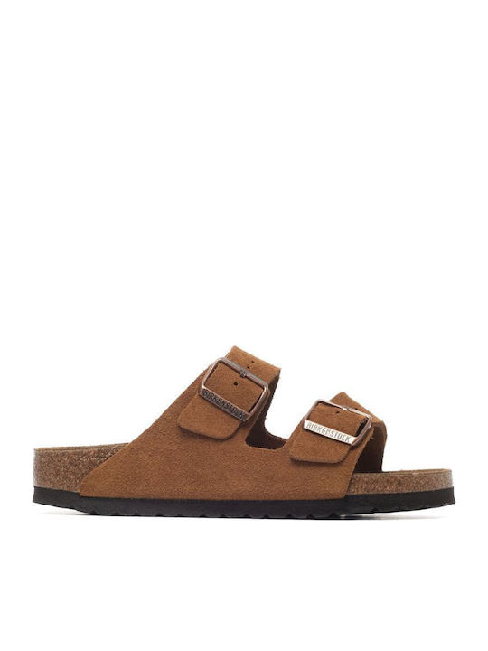 Birkenstock Arizona Кожени Дамски Сандали Тютюн...
