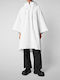 Women's White Coat Oversized with hood