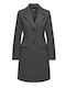Blake Women's Gray Coat with Buttons