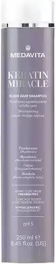 Medavita Miracle Sleek Hair Shampoos Smoothing for Frizzy Hair 250ml